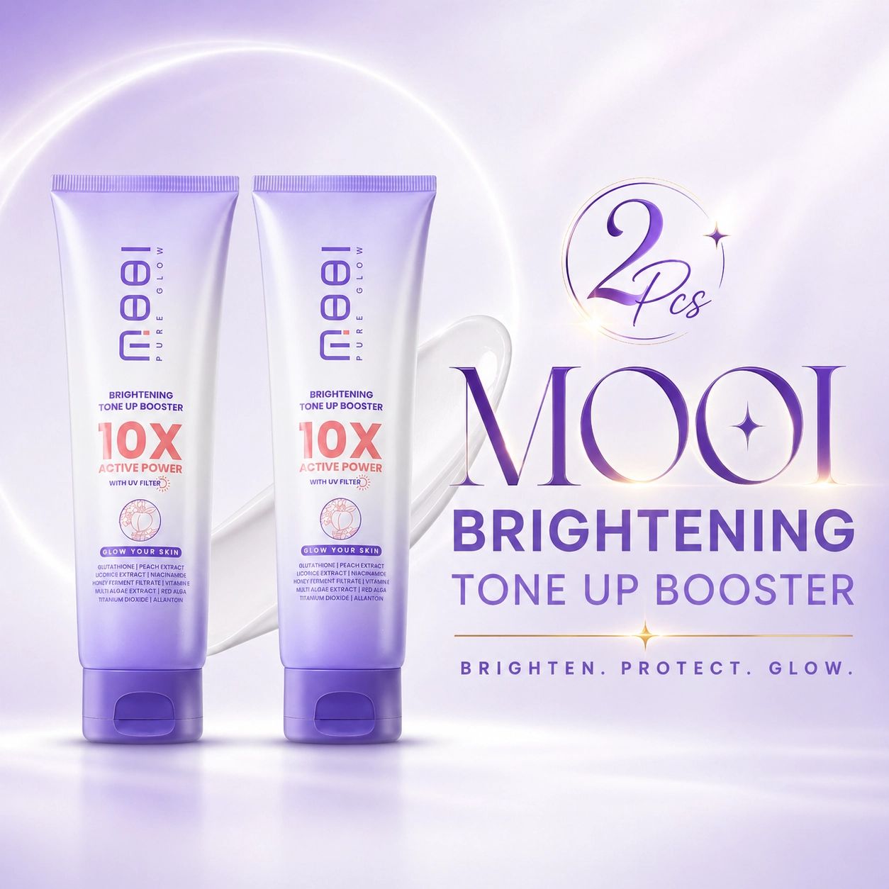 2 PCS - MOOI Tone Up Booster